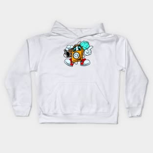 Music player illustration Kids Hoodie